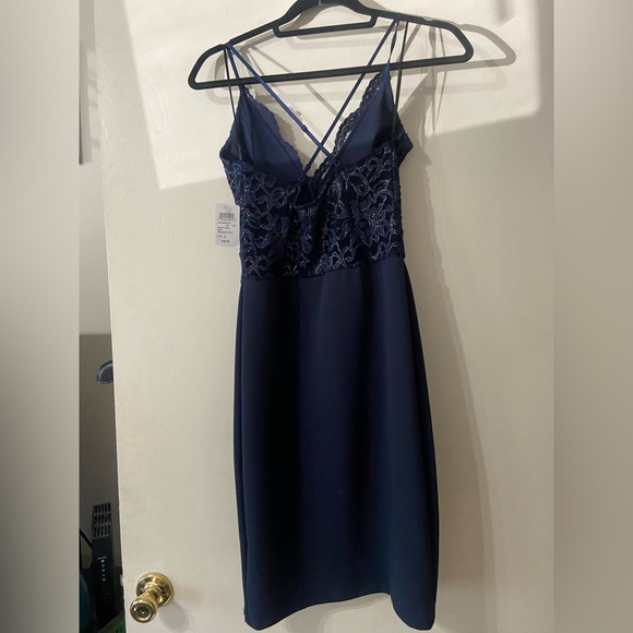Navy blue mini dress. New with tags - Picture 4 of 5